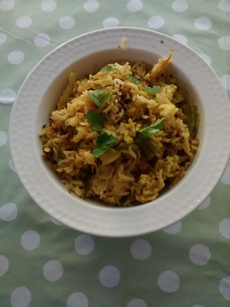 spicy cabbage and rice